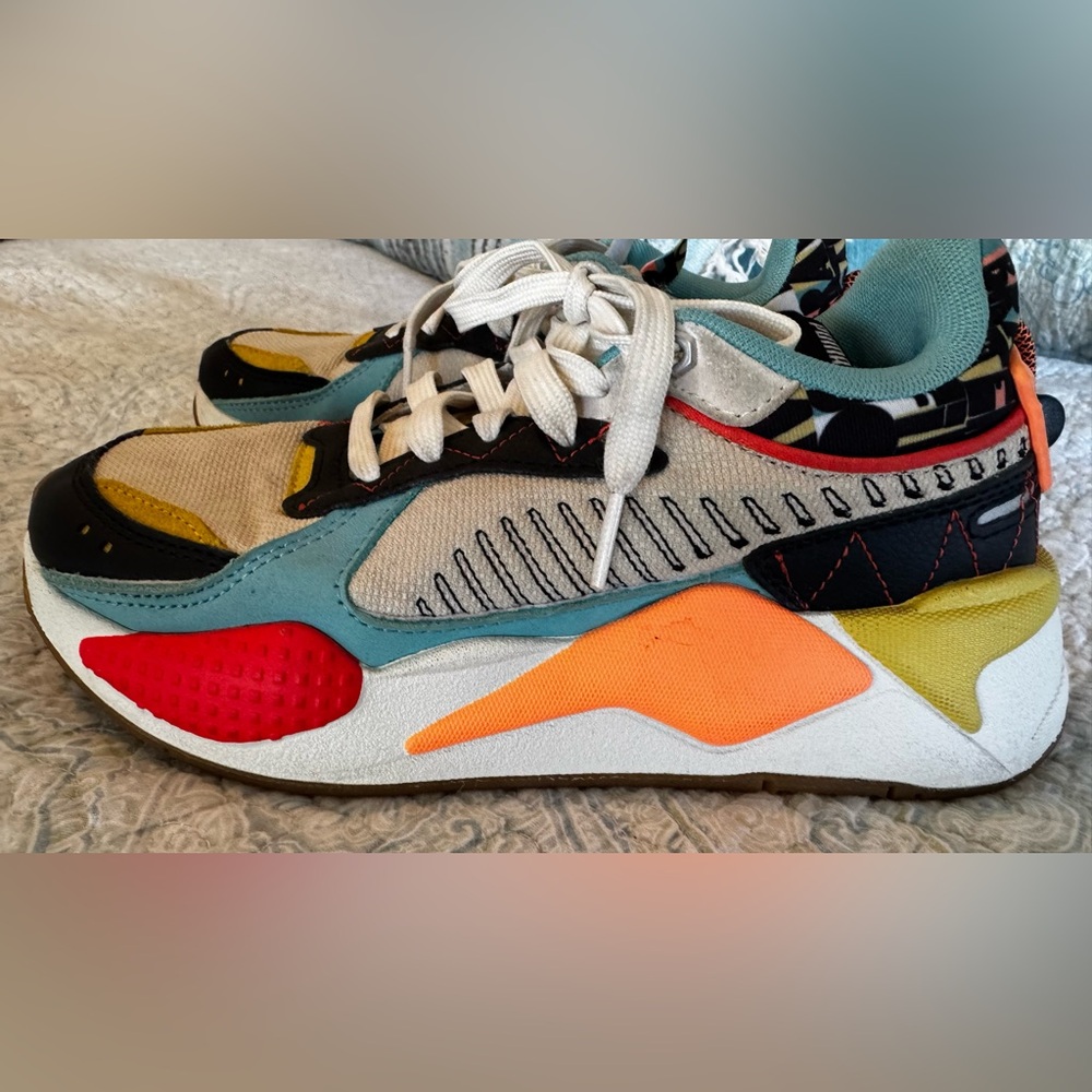 Puma RS-X HC Sneakers Shoes Putty Black Porcelain Womens sz 6